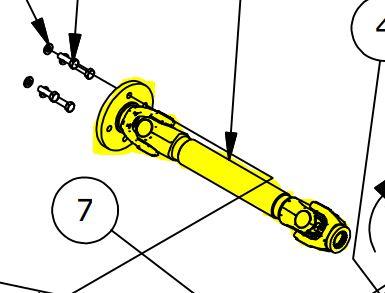 Intimidator 750cc REAR Prop Shaft 737-2024-00 | L1009800255 - Intimidator UTV Central